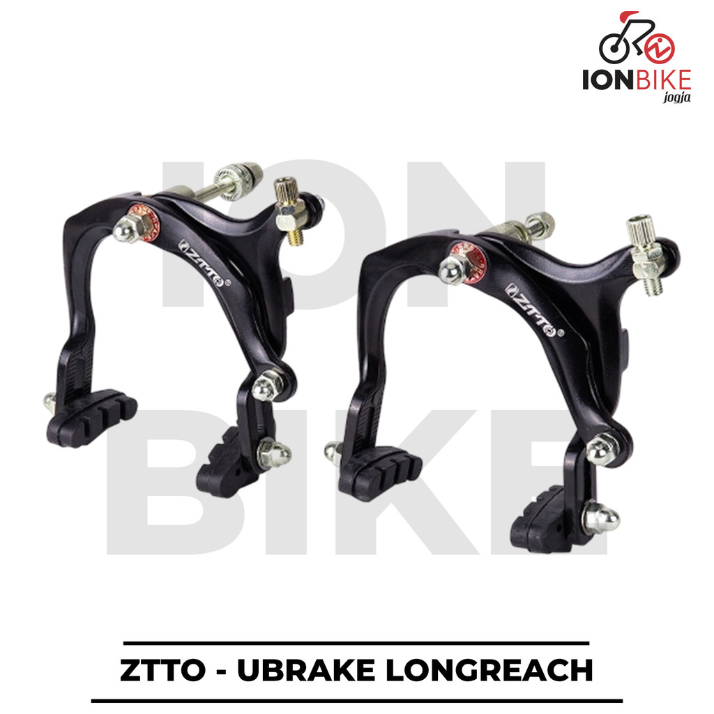 Sepasang Rem Ubrake Longreach ZTTO Set U-Brake Sepeda Balap 700c 27 Jadul Long Reach Arm Panjang All