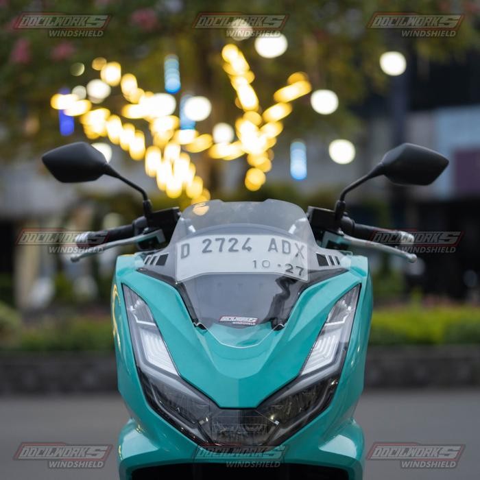 DOCILWORKS - Windshield Visor PCX 160 (2021-2024) Model Triton Honda PCX 160 - PCX 160, BENING/CLEAR