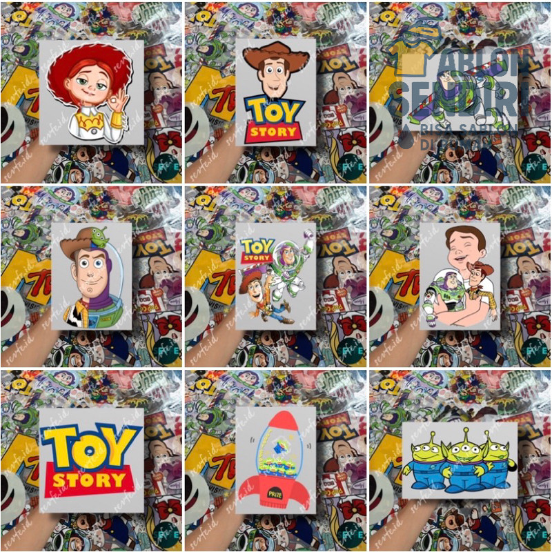 

Stiker DTF Sablon Setrika Sablon Stiker TOY STORY