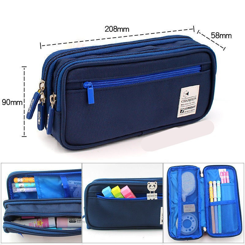 

Creative Pencil Case Cute Boy Girl Simple Pencil Cases Storage Kids Pen Bag Large Big Stationery Box School Students Supplies