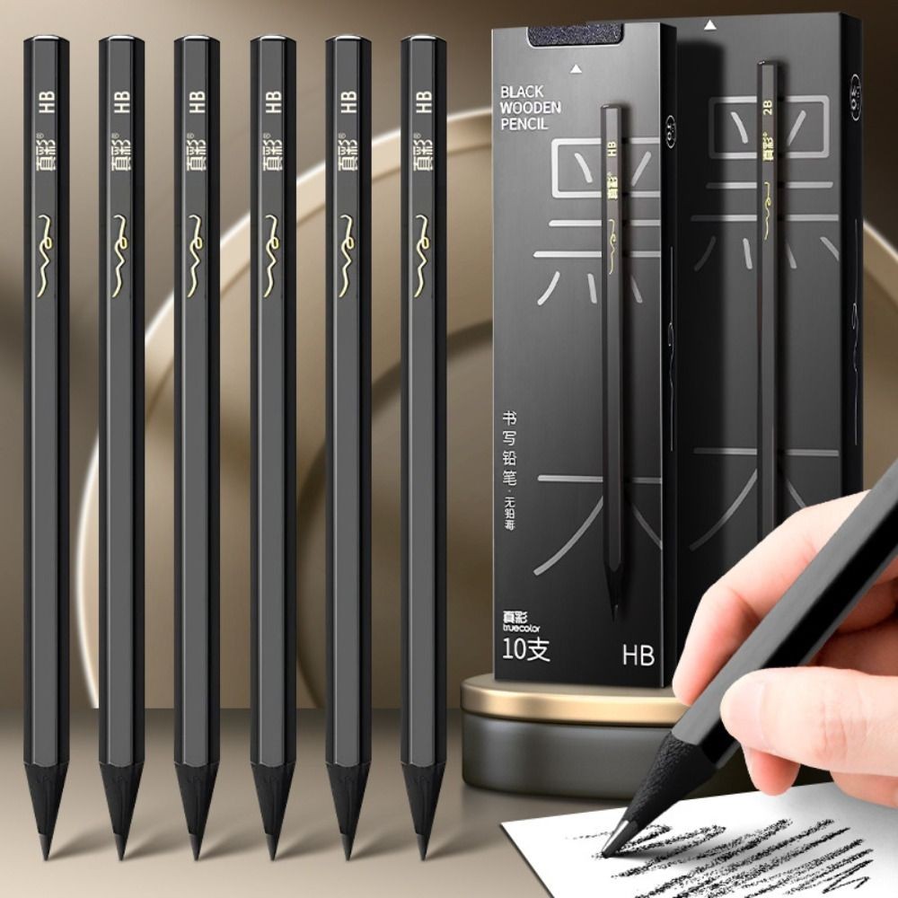 

10/30PCS Professional Black Wood Graphite Pencil HB 2B Black Lead HB/2B Pencil Sketch Pencil Set Students Art Drawing Stationery