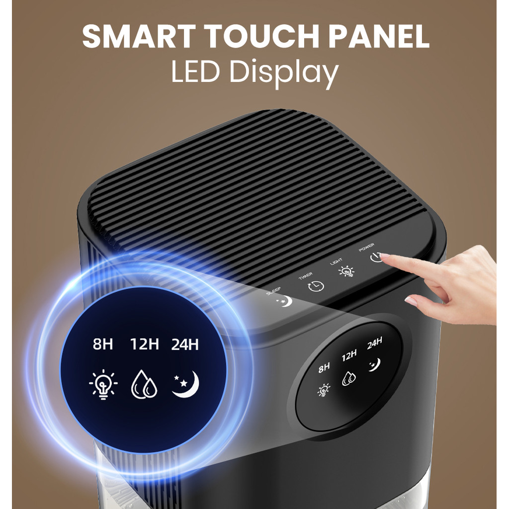 B221 Smart Home Dehumidifier 1.7L Large Capacity Dehumidifier Bathroom Basement Timing Dehumidifier 