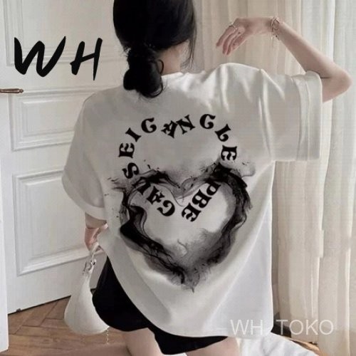 WH VICTORY - Kaos Oversize Wanita GAUSEI RETRO LOVE (LD 106, P 60)