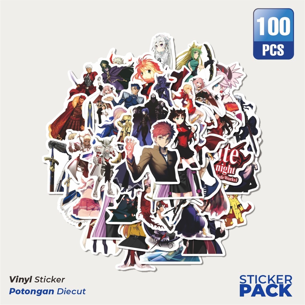 

Stiker Vinyl Sticker Fate/Zero Sticker Waterproof Aesthetic- Untuk Laptop, Motor, dan Helm - Paper Stationery Pack