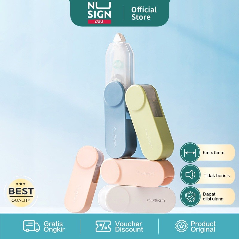 

Nusign Correction Tape / Pita Koreksi 6meter 5mm NS163