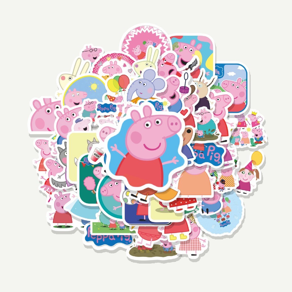 

Sticker Pack Sticker Kartun Peppa Pig Sticker | Sticker TUMBLR | Stiker LAPTOP KOPER HELM