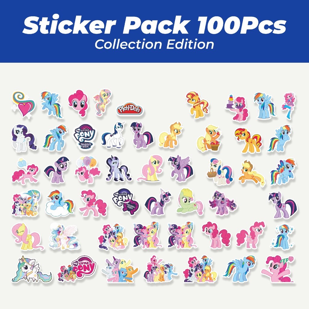 

Hot Stiker Kartun My Little Pony Unicorn Lucu Anti Air Stikers Berperekat Waterproof Sticker Decal Buat Motor Helm Buku Journal Koper Casing HP Laptop Botol Minum
