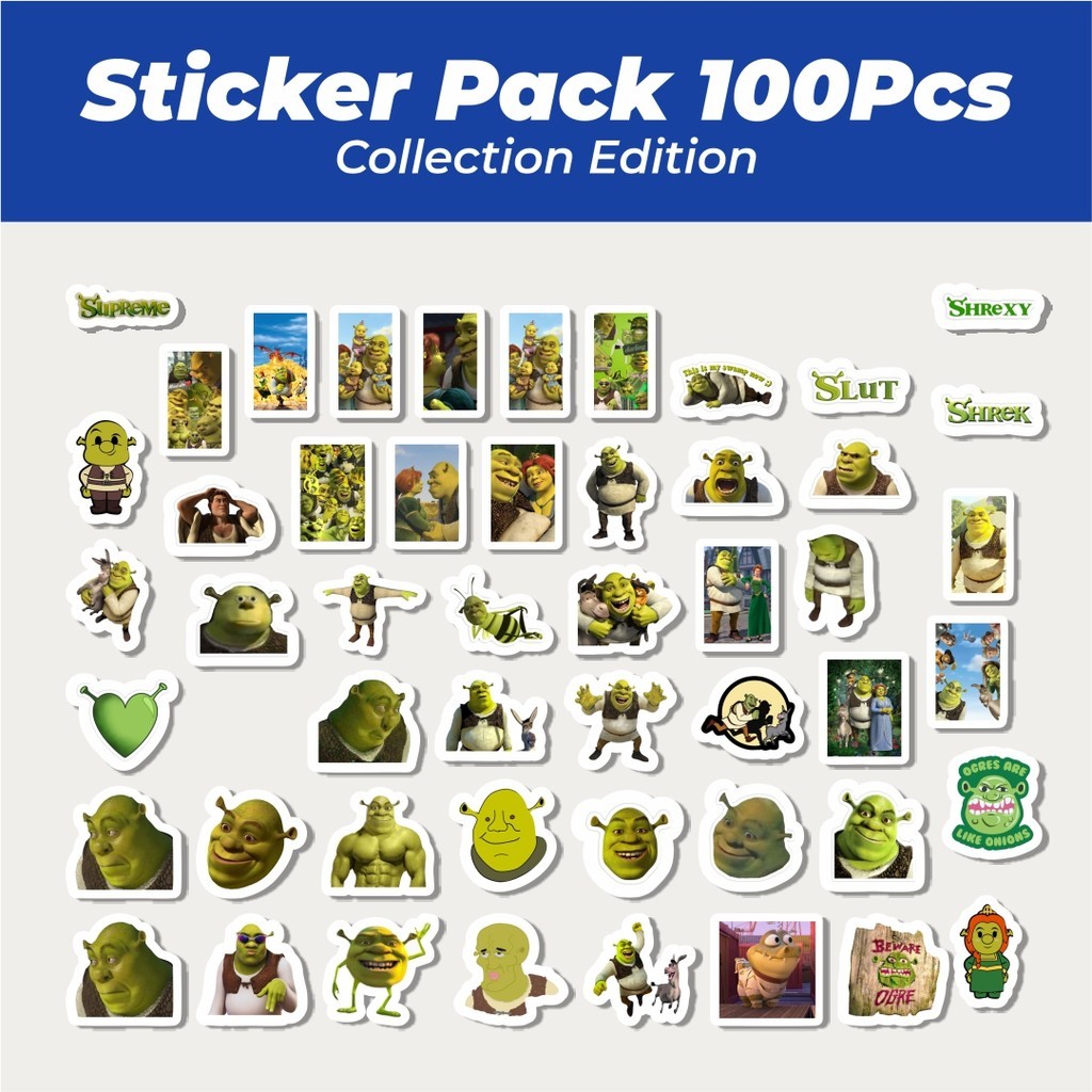 

Hot Stiker Kartun Shrek Lucu Anti Air Stikers Berperekat Waterproof Sticker Decal Buat Motor Helm Buku Journal Koper Casing HP Laptop Botol Minum