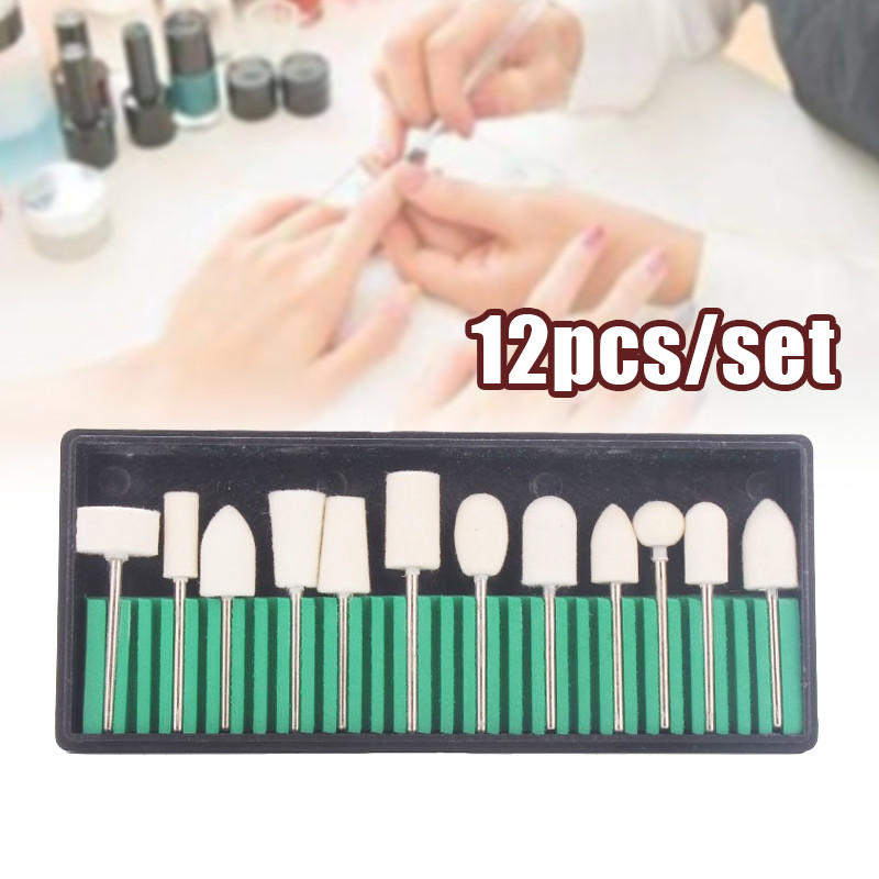 12pcs Dental Bur Cotton Bur Wool Bulu Domba Dental Feltcone Felt cone bur