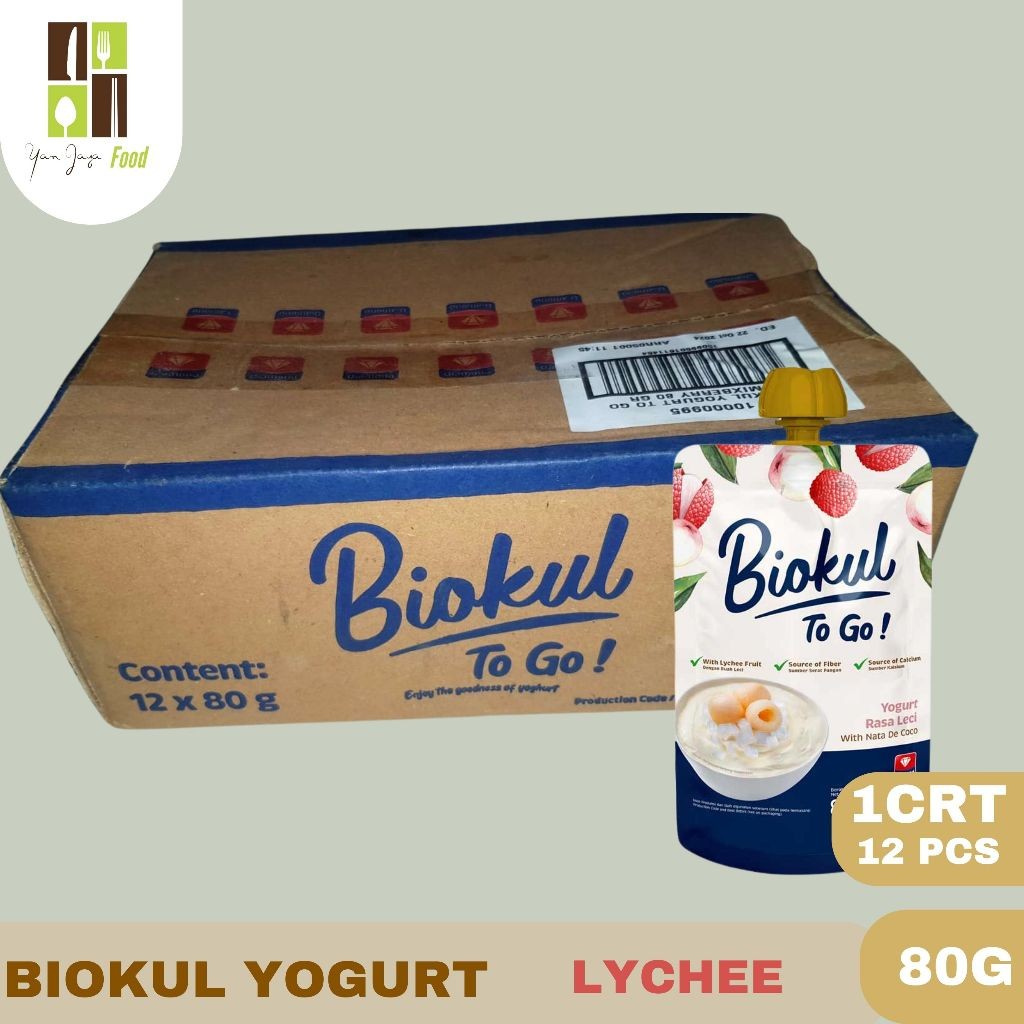 

Biokul To Go ! Minuman Yogurt Rasa Mangga / Leci / Strawberry 80g 1 CRT / 12 PCS