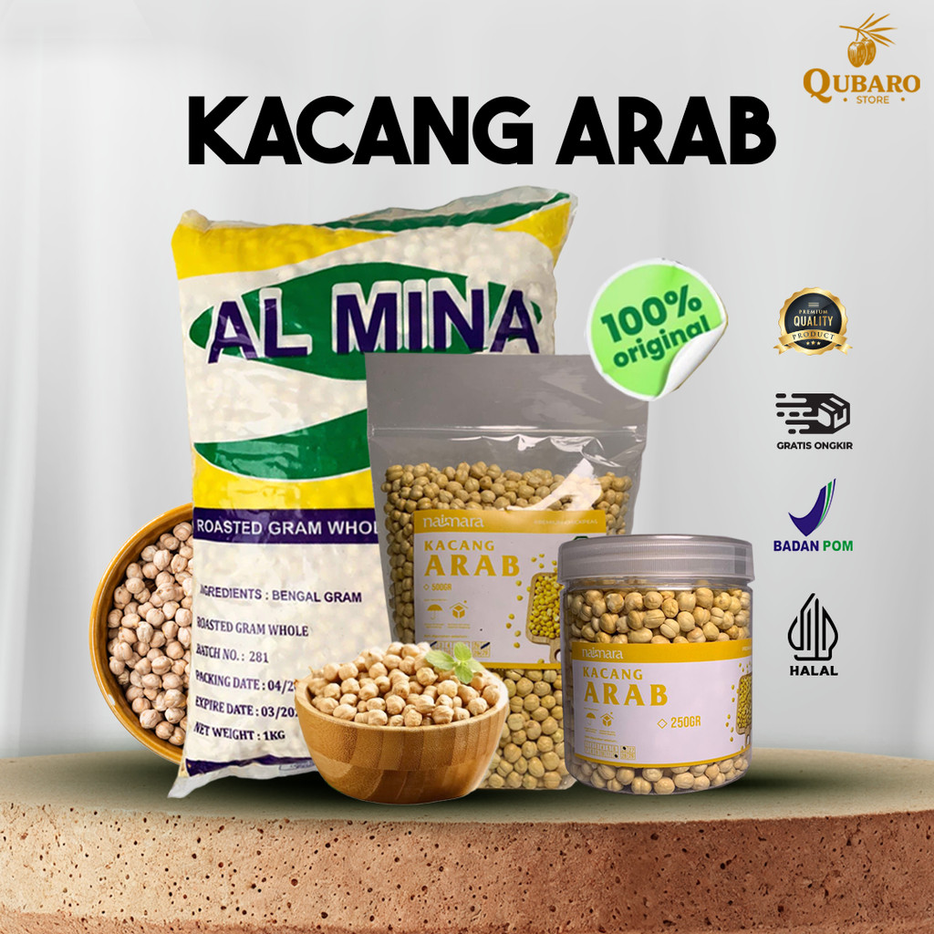 

KACANG ARAB / KABULI OLEH OLEH HAJI / UMROH / Roasted Chickpea / Kacang Arab Chickpeas