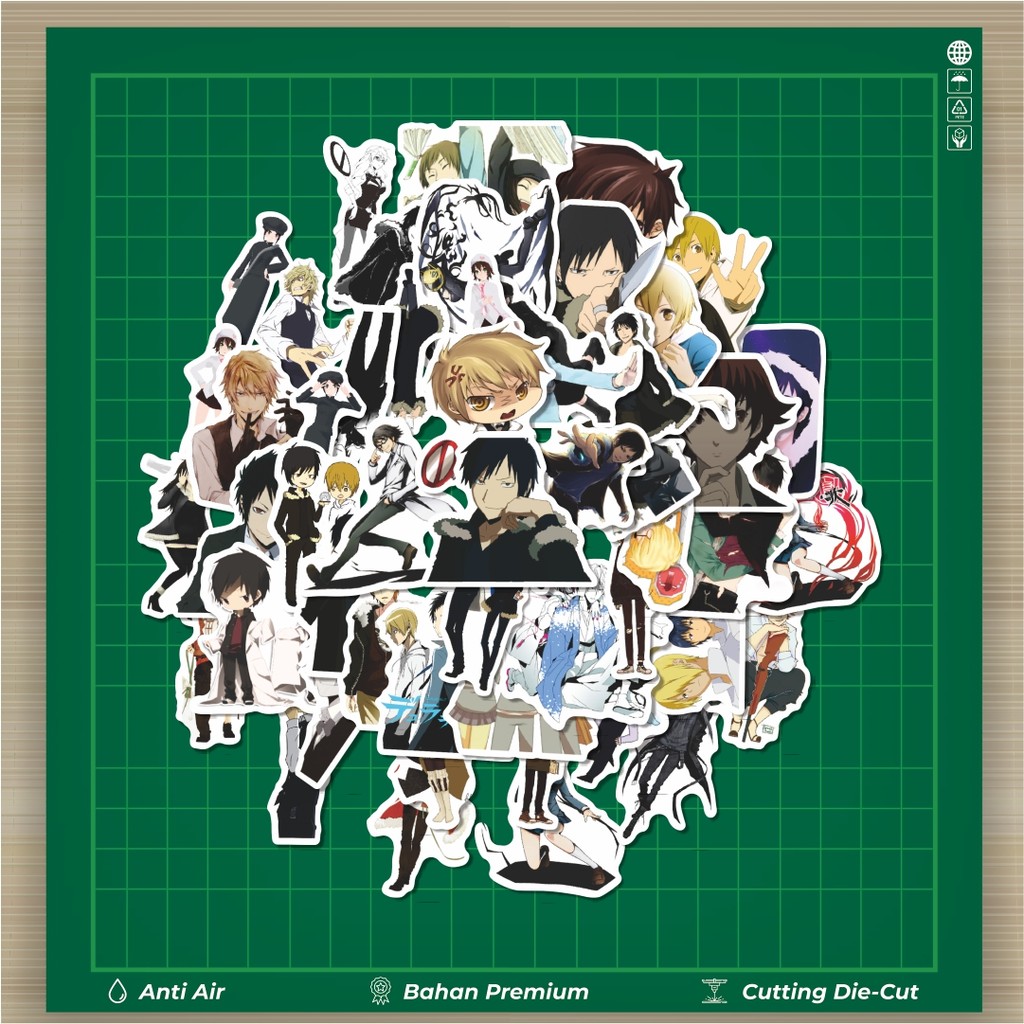 

HOT 50 PCS STIKER Sticker Anime Durarara!! Stiker Fashion Cars Decal Dingin Kartu Album Custom Vinyl Anti Air- Sticker Aesthetic Buku Journal Koper Casing HP Tablet Laptop Helm Motor Botol Minum