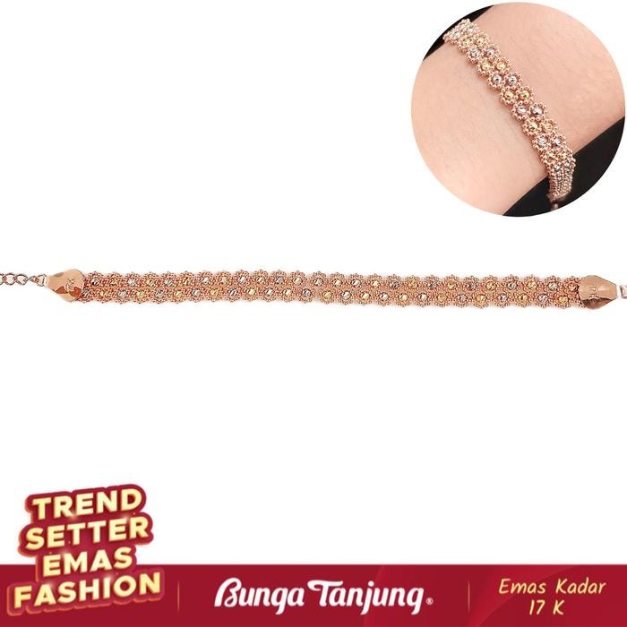 GELANG KEPANG SHIMMER I - EMAS 17K - BUNGA TANJUNG GOLD