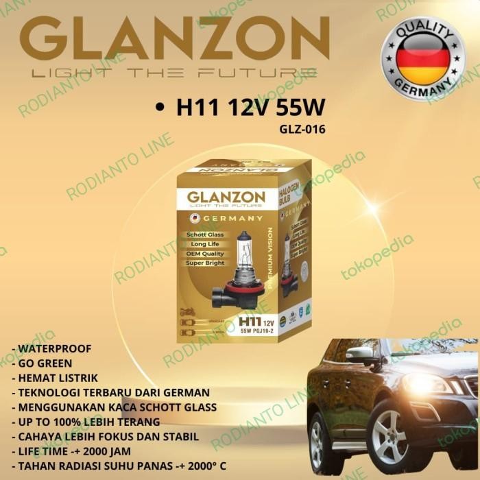 Bohlam Mobil Foglamp Ertiga H11 12V 55W+50% UV