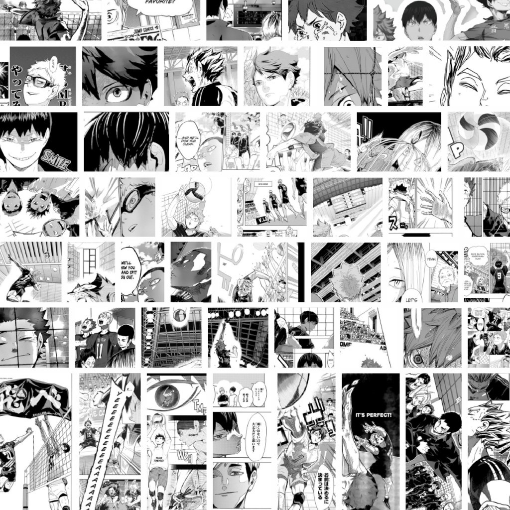 

Stiker Cutting Pack Stiker Anime Komik Haikyuu!! Isi 100Pcs Series Aesthetic Lucu Keren Untuk Koper Bahan Vynil