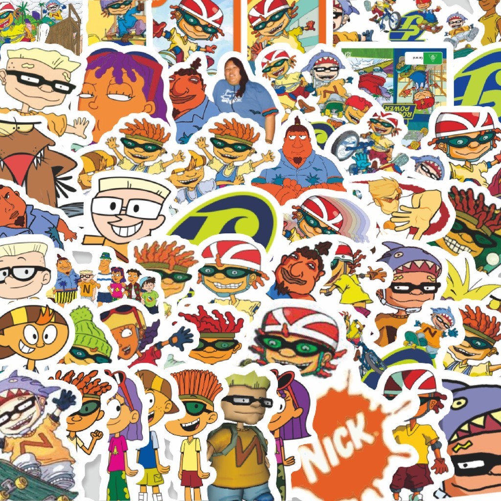 

Stiker Cutting Pack Sticker Kartun Rocket Power Sticker Isi 100Pcs Series Aesthetic Lucu Keren Untuk Koper Bahan Vynil