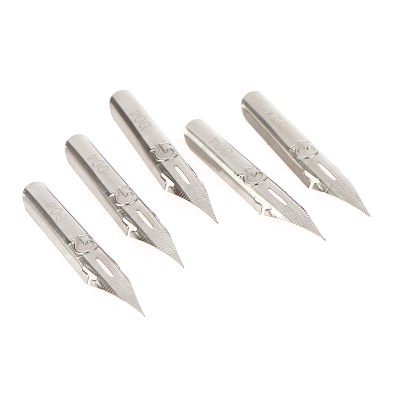 

5 Pcs Retro Dipped Tip G Nib Metal English Calligraphy Stationery Office School Supplies Writing