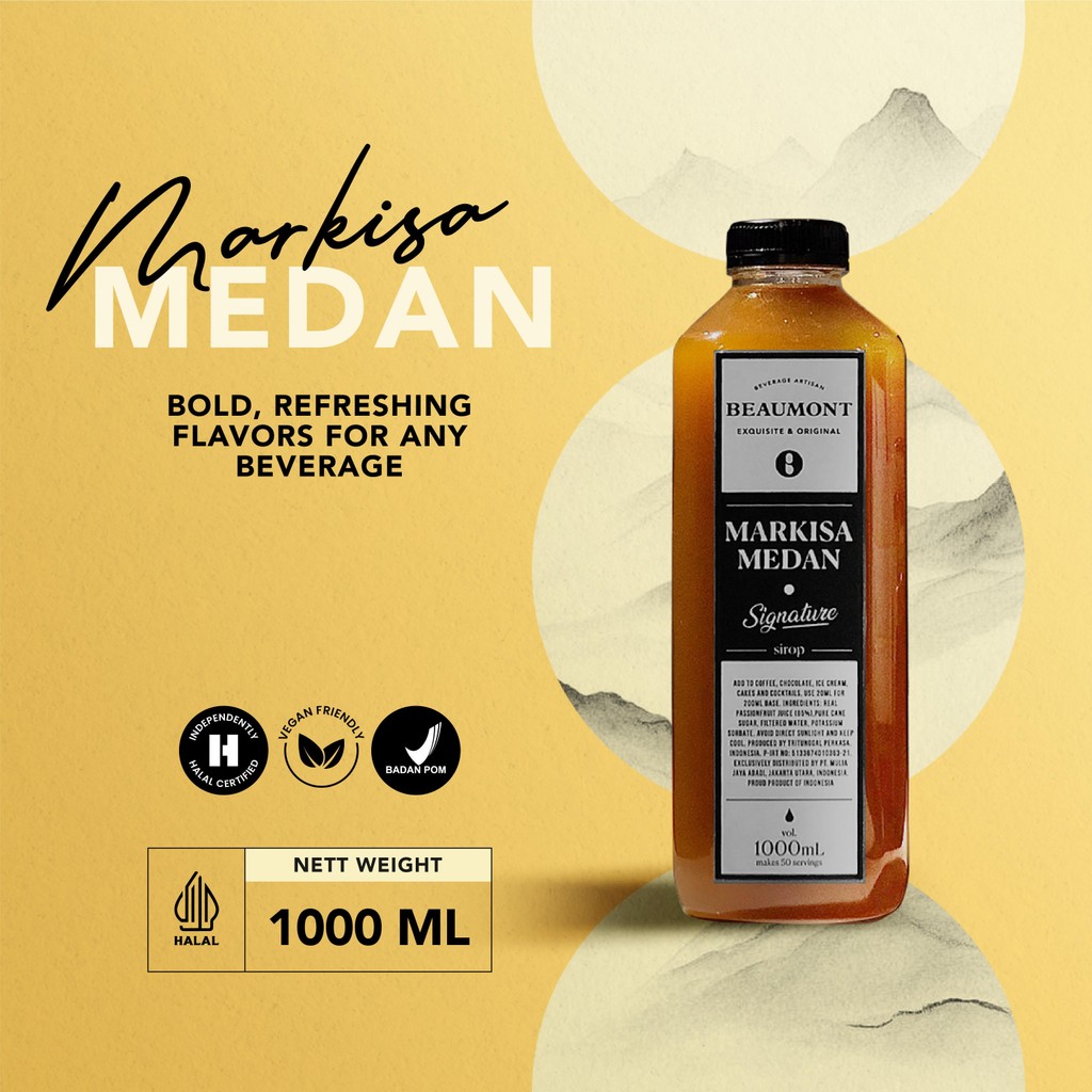Sirup Rasa Markisa Merk Beaumont 1L - Quality & Taste No.1