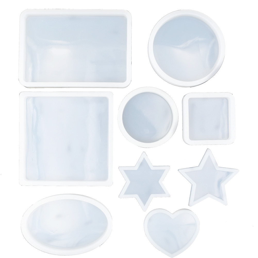 

Star Round Heart Oval Square Scrapbooking Silicone Mold Resin Silicone Mould handmade DIY Jewelry Making epoxy resin molds