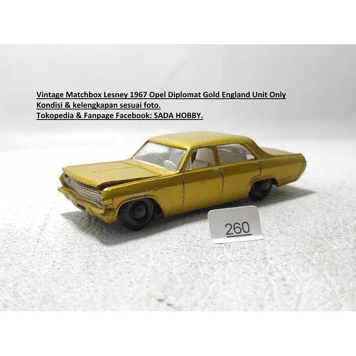 IP3... Vintage Lesney 1967 Opel Gold England Unit Only 2ND