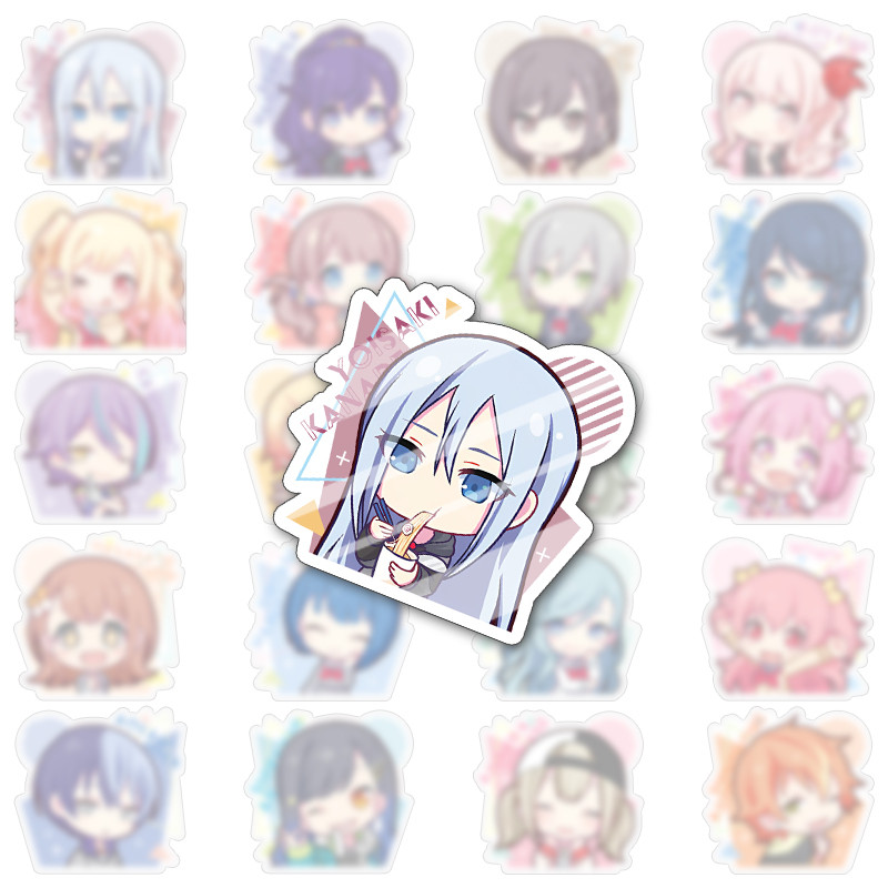 

Anime Cute PJSK Project Sekai Colorful Stage Characters Stickers for DIY Diary Laptop Luggage Skateboard Diary Decals Fun Toy