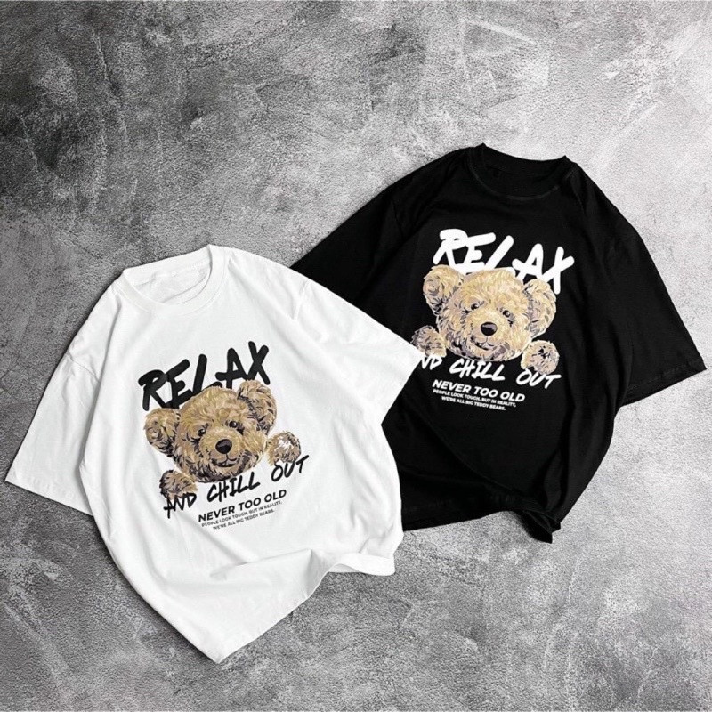 Kaos Oversize Wanita Relax Bear