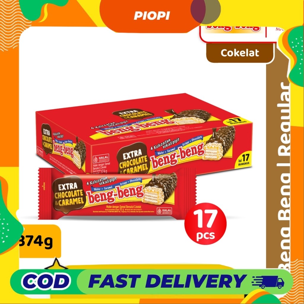 

PIOPI Beng Beng Regular 17 Pcs @22Gram Coklat Nikmat