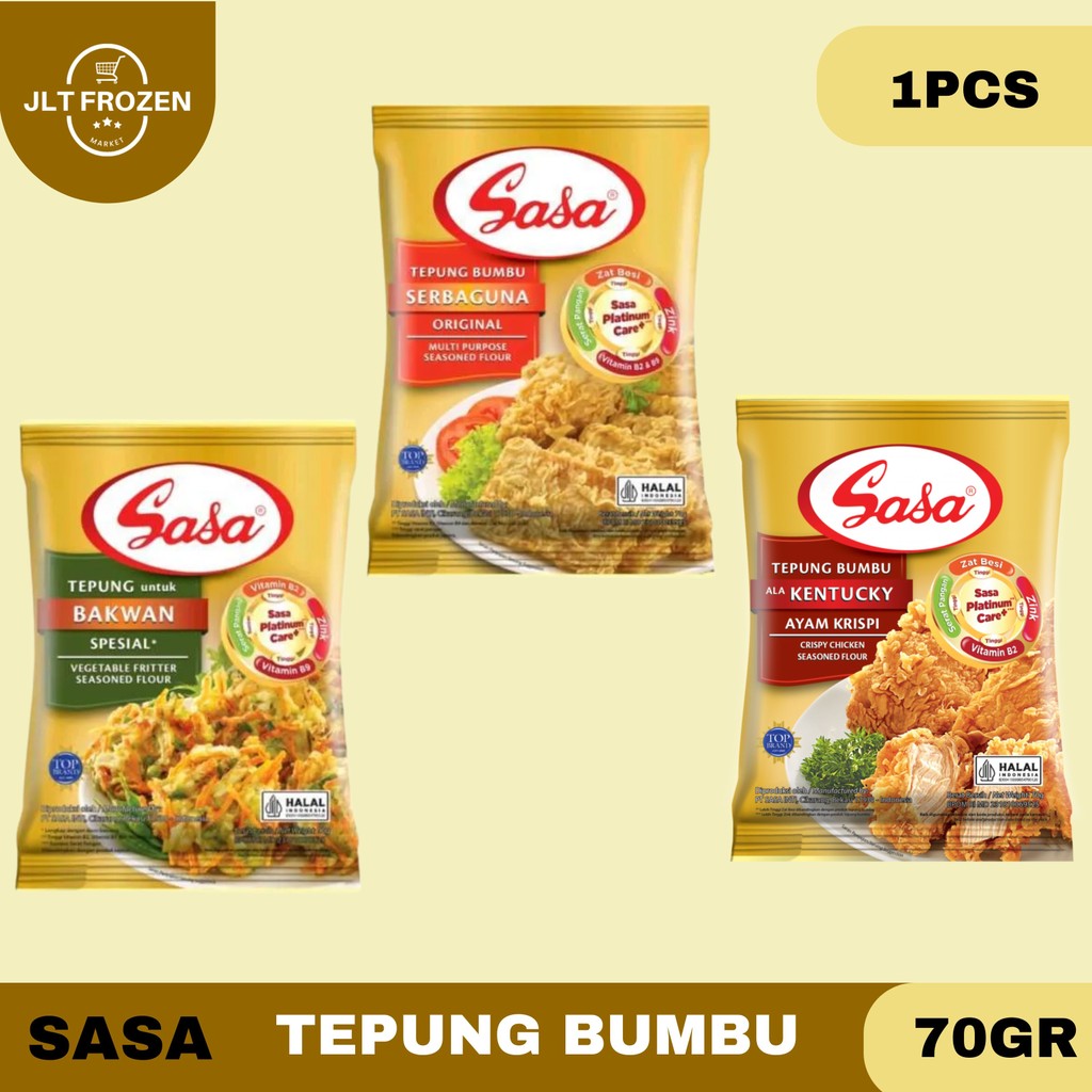 

Sasa Tepung Bumbu Instan 70g -1 PCS / Tepung Bumbu Serbaguna / Tepung Bakwan / Tepung Kentucky / Tepung Krispi
