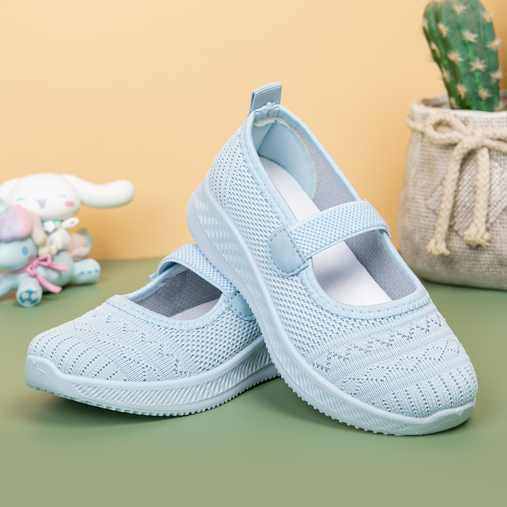 Sepatu Rajut Baby 1-3 Tahun  Anak Perempuan Model Balet Elastic Band / Elastic Strap - COLLIN C8210