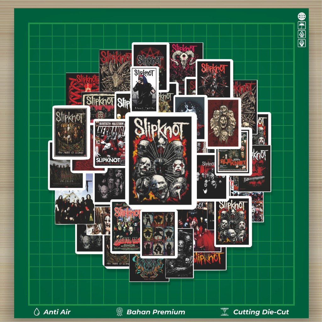 

HOT 50 PCS STIKER Stiker Poster Slipknot Stiker Fashion Cars Decal Dingin Kartu Album Custom Vinyl Anti Air- Sticker Aesthetic Buku Journal Koper Casing HP Tablet Laptop Helm Motor Botol Minum