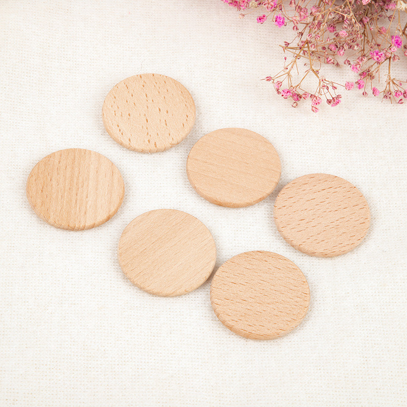 

25mm-60mm Blank Round Beech Wood Baby Unfinished Solid Wooden Coins Rounds Cutouts for Crafts Projects, DIY Crafts, Ornaments
