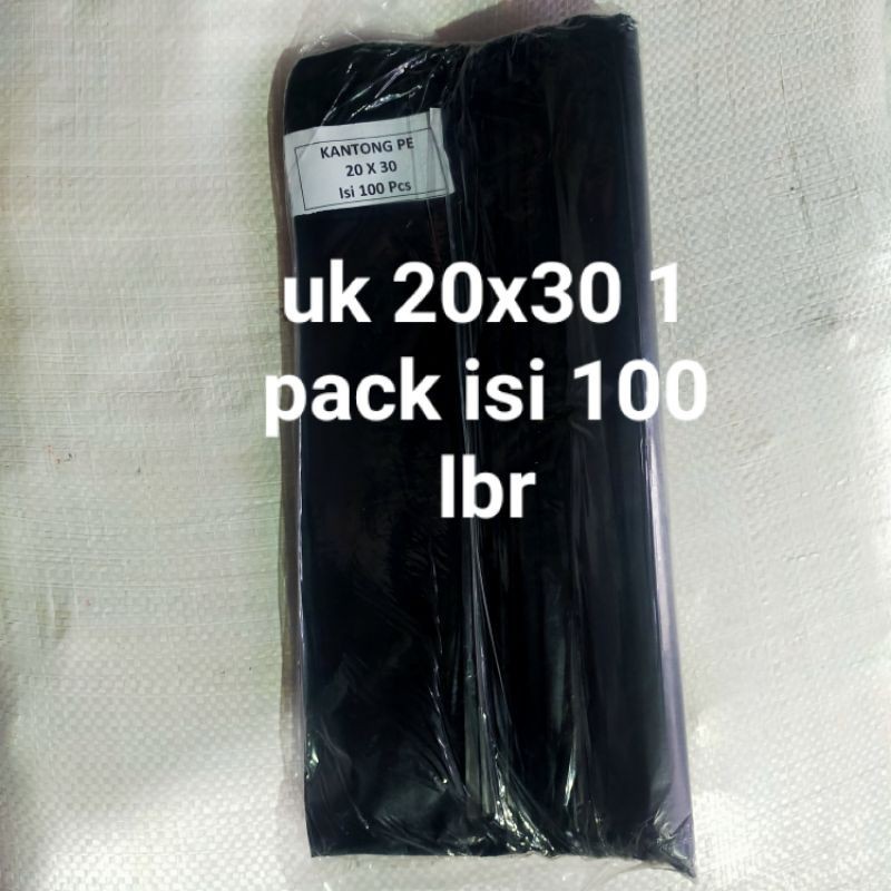 

HD packing hitam uk 20x30 Plastik packing bungkus paket
