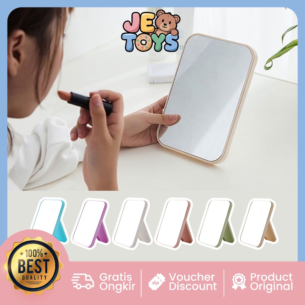 Je Toys C5184 Cermin Lipat Persegi  Kaca Rias MakeUp  Cermin MakeUp  Beauty Mirror