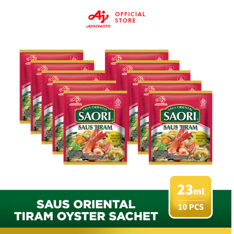 

SAORI® Saus Tiram Oriental Oyster Sachet 23ml (10 pcs)