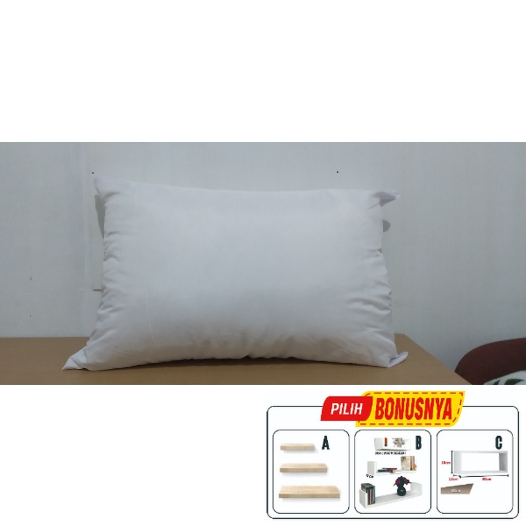 TERLARIS Bantal Dakron / Bantal Dacron Silicon Hotel isi silikon Asli murah INOAC CENTRAL FOAM