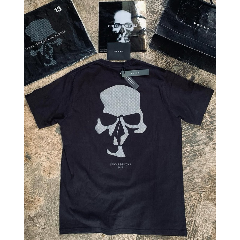 【Ori】 RUCAS “Hand Stitch” Monogram Skeleton Tee Original Invoice