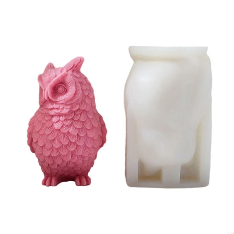 

Standing Owl Epoxy Resin Silicone Mold DIY Plaster Table Ornament Tool Durable