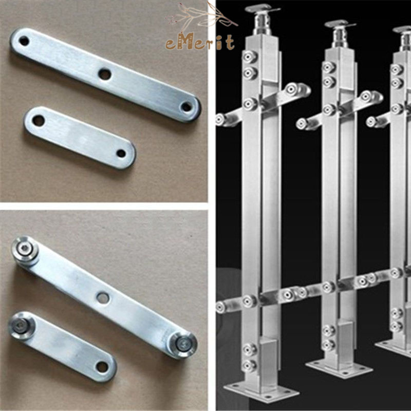 Penjepit Kaca Sayap Railing / Plat Railing Kaca Double / Jepit Plat Railing Kaca / Jepitan Railing K