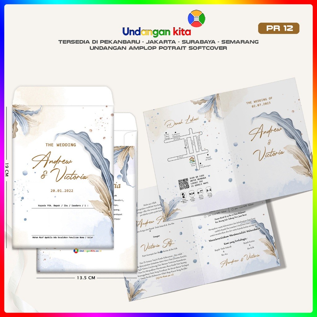 

Undangan Pernikahan Amplop Softcover Potrait Undangan Kita Eksklusif