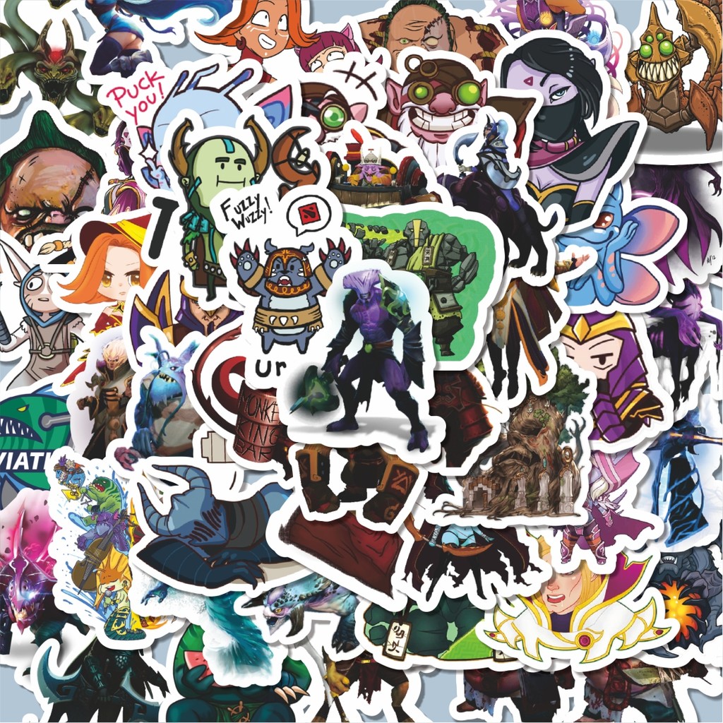 

100PCS Lucu Stiker Defend Of The Ancient - DOTA Series 3 Stiker Aesthetic Stiker Anti Air Stikers Berperekat Waterproof sticker decal buat Motor Helm Buku Journal Koper Casing HP Laptop Botol Minum Hadiah anak