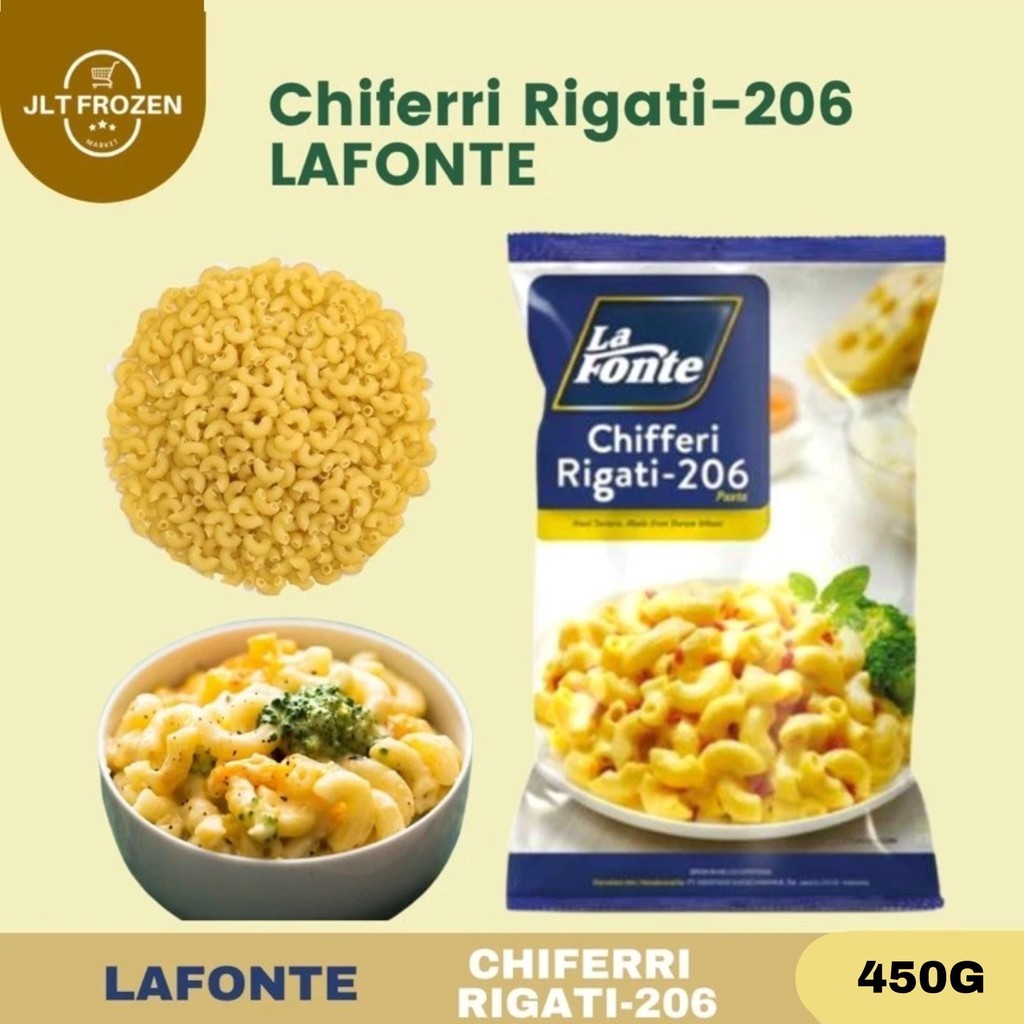 

LAFONTE CHIFERRI RIGATI-206 / MAKARONI PASTA - 450gr