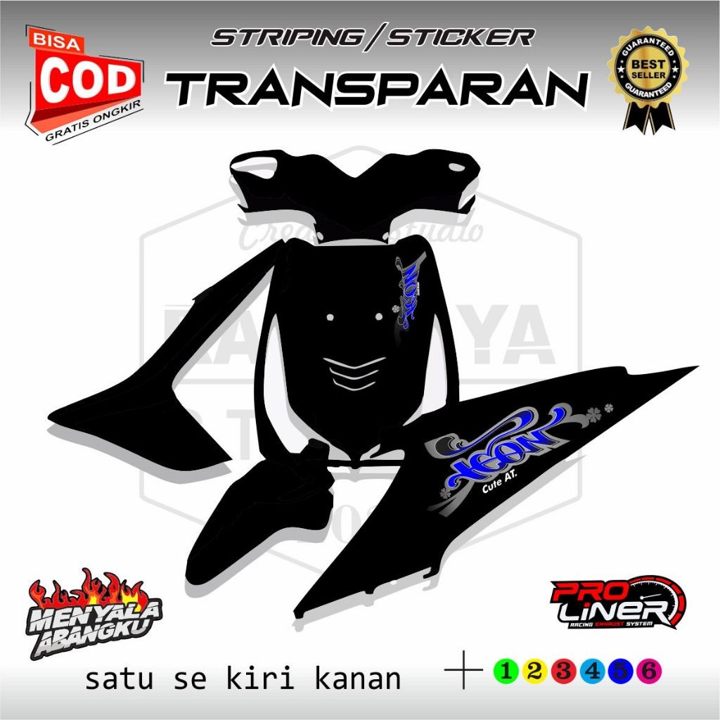 STRIPING BEAT KARBU TRANSPARAN / STRIPING BEAT KARBU TRANSPARAN