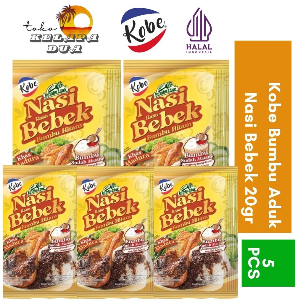 

Kobe Bumbu Aduk Nasi Bebek 20gr x 5pcs