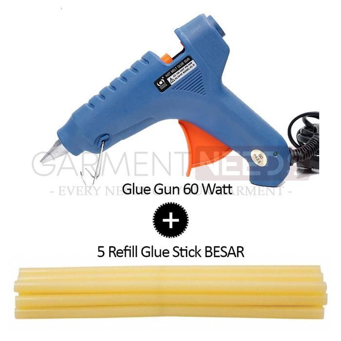 

[Produk Baru Berkualitas Garansi] GLue Gun 60 Watt + Refill Paling Laris