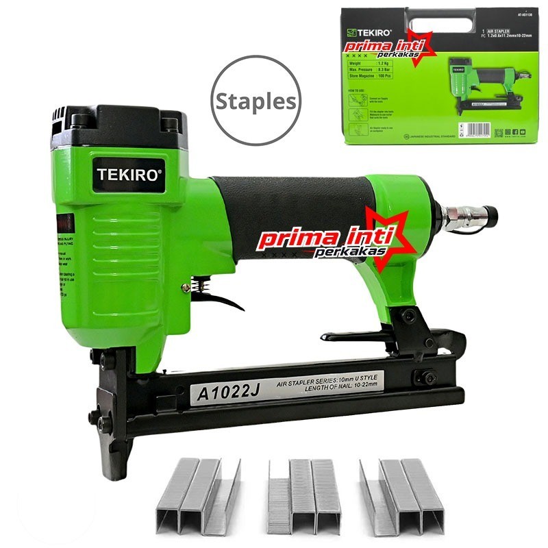

Tekiro Air Nailer Stapler Gun Mesin Staples Angin / Paku Tembak Angin