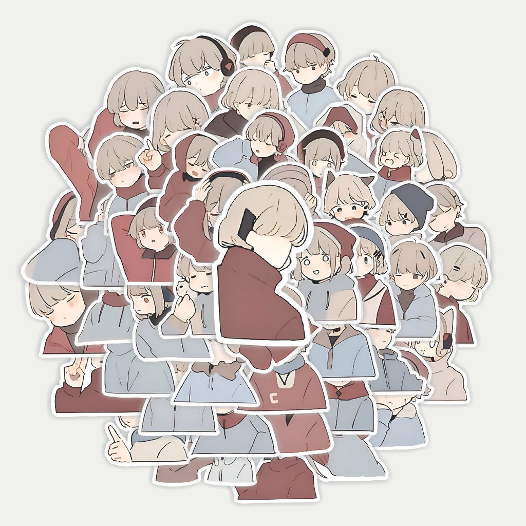 

Sticker Pack Stiker Cartoon Couple Costum | Sticker TUMBLR | Stiker LAPTOP KOPER HELM