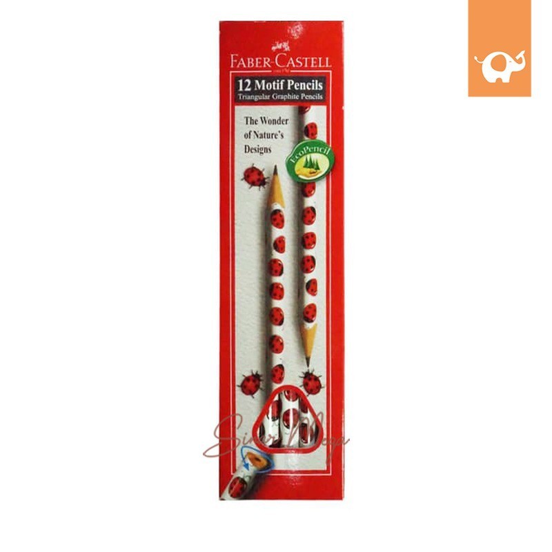 

Faber Castell Pensil Ladybird Series/ Ladybug Pencil Motivbleistifte Kumbang 2B Berkulitas Murah