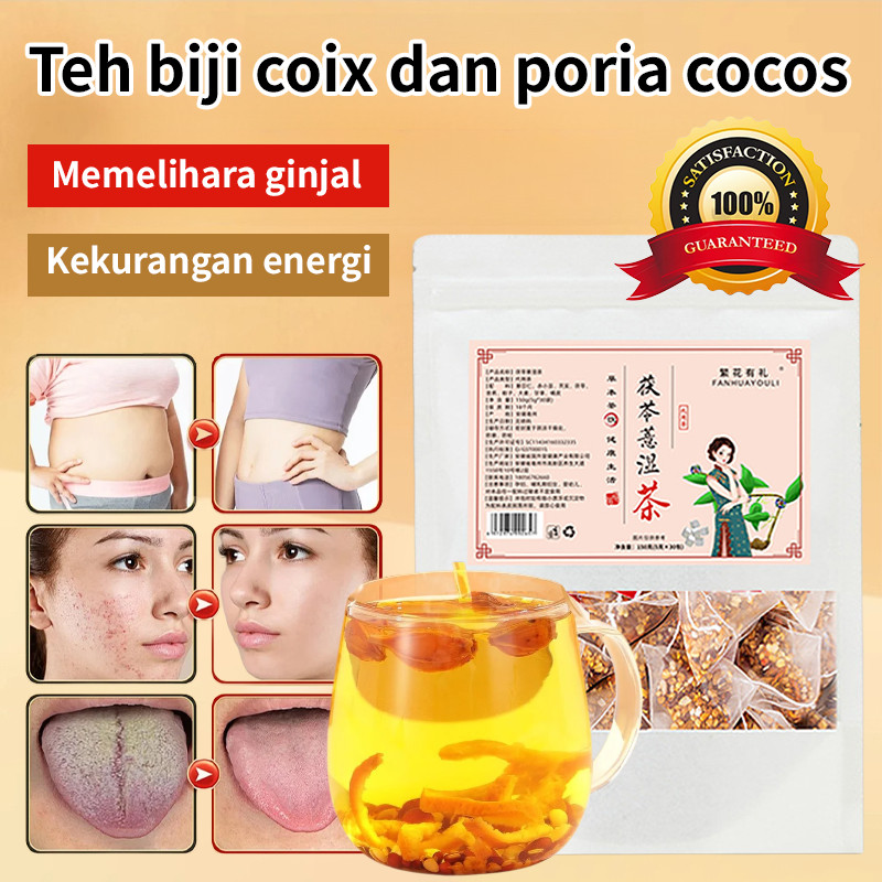

❤️COD+GRATIS ONGKOS❤️【Teh Dehumidifikasi】Teh Poria Cocos Dan Kacang Adzuki, Barley, Buah Gorgon / Teh Kesehatan Kemasan Segitiga / Teh Kecantikan Dan Pengisian Qi / Kemasan Individual Untuk Menghilangkan Lemak Dan Menurunkan Berat Badan