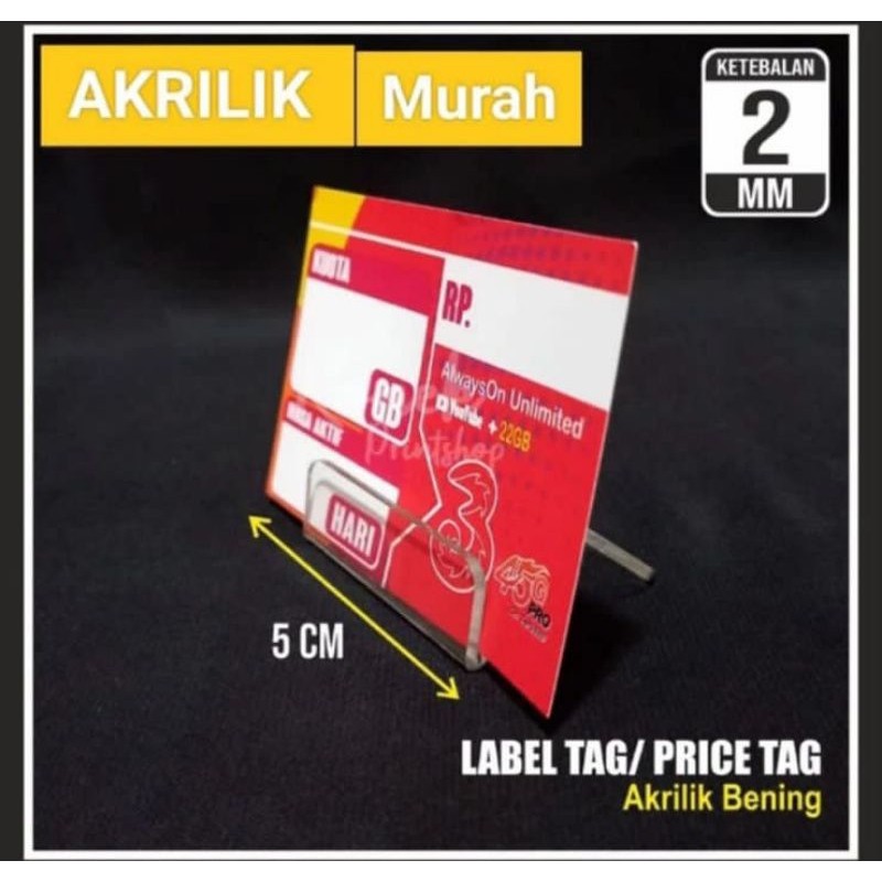 

Display Akrilik kartu paket /Display rak VOUCHER paket/display harga/label harga