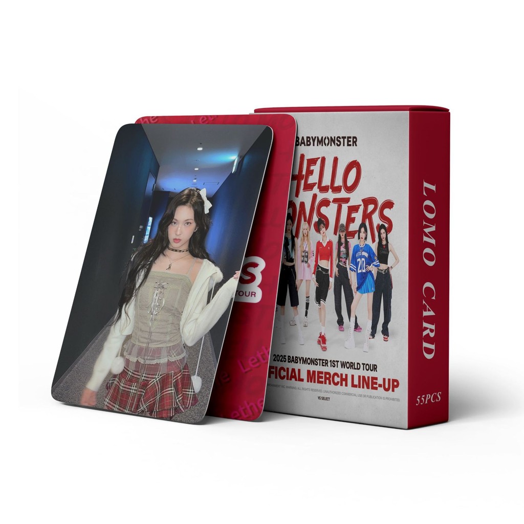 

55 pcs in stock BABYMONSTER Fan Collection Card Hello Monsters BM Photo card postcard lomo card
